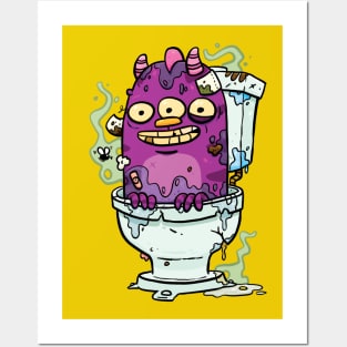 Stinky Little Toilet Monster Posters and Art